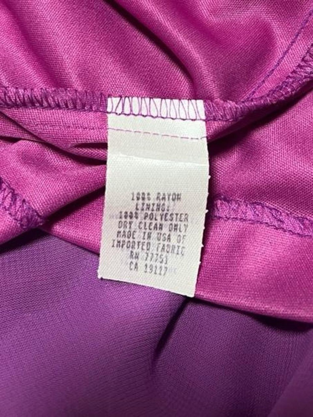 Betsey Johnson Magenta Floral Asymmetrical Slip Dress - Picture 5 of 6